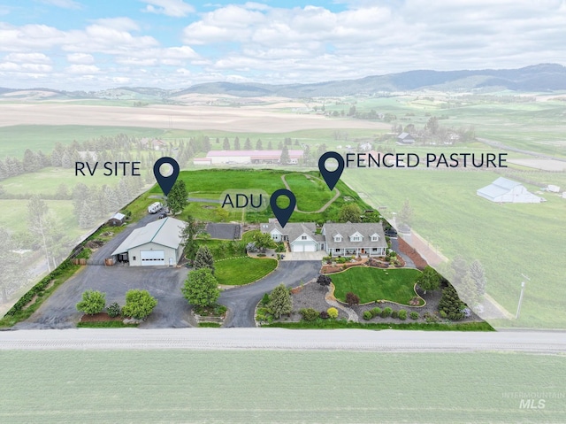 2350 Trail Rd, Moscow, ID 83843 - bird's eye view of a mountainous background