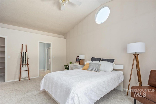 14325 W Comisky, Boise, ID 83713 - bedroom with vaulted ceiling, light carpet, a spacious closet, and ceiling fan