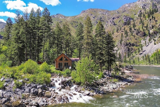 property view of mountains with a water view