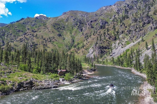 property view of mountains with a water view