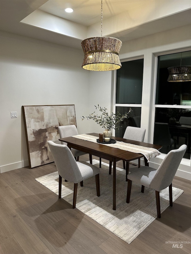 2253 Caribel St, Twin Falls, ID 83301 - dining room featuring wood finished floors and recessed lighting