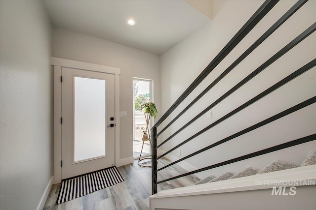 8126 N Breezy Ave, Boise, ID 83714 - entryway with light hardwood / wood-style floors