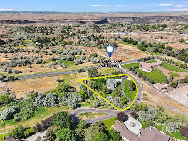 3283 Willow Cir, Twin Falls, ID 83301 - aerial view of property and surrounding area featuring property boundaries highlighted