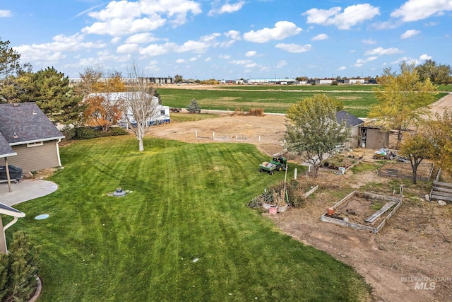 drone / aerial view featuring a rural view