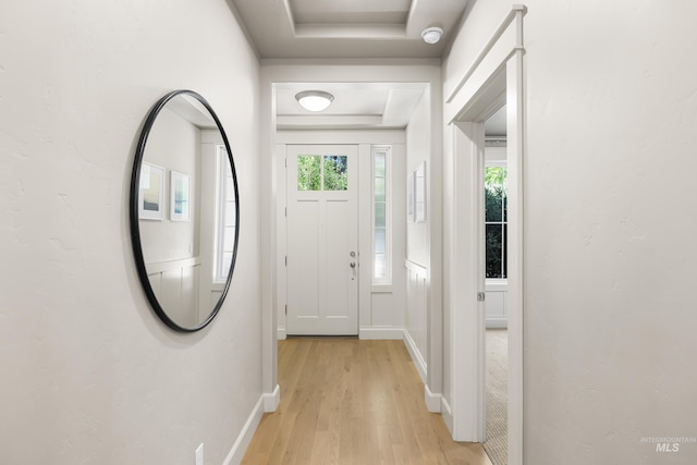 5826 E Playwright St, Boise, ID 83716 - foyer entrance with light wood-style floors and healthy amount of natural light