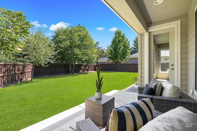 5826 E Playwright St, Boise, ID 83716 - fenced backyard with a patio