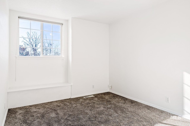 spare room featuring carpet flooring