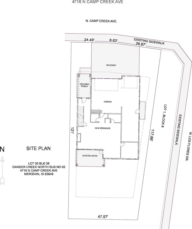 4716 N Camp Creek Ave, Meridian, ID 83646 - floor plan