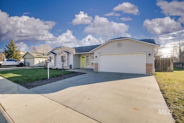 10683 W Capella St, Star, ID 83669 - single story home with a garage and a front lawn