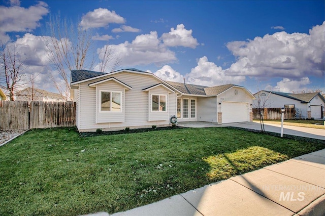 10683 W Capella St, Star, ID 83669 - ranch-style house with a garage and a front lawn