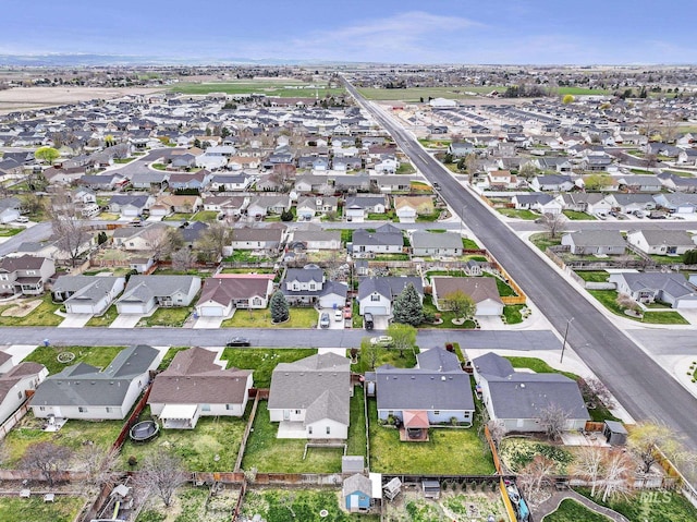 drone / aerial view featuring a residential view
