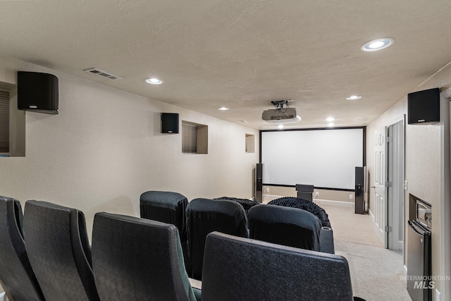 4545 N Columbine St, Boise, ID 83646 - home theater featuring light carpet, recessed lighting, and baseboards