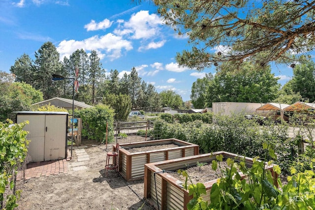 4545 N Columbine St, Boise, ID 83646 - view of patio with a vegetable garden