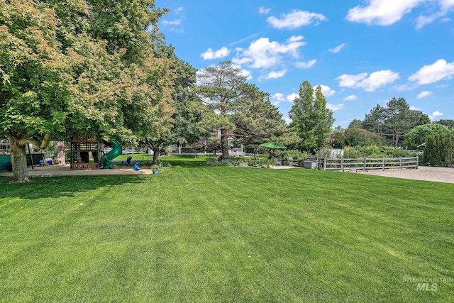 4545 N Columbine St, Boise, ID 83646 - view of yard featuring a playground