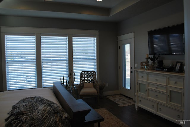 interior space with plenty of natural light and wood finished floors