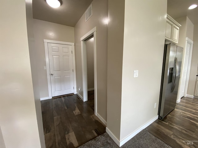 1756 N Hornback Ave, Star, ID 83669 - corridor featuring dark wood-style flooring and baseboards