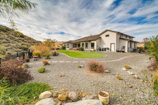 exterior space with a yard and a patio area