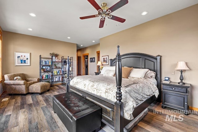 41 Knob Hill Dr, Mccall, ID 83638 - bedroom featuring wood finished floors, recessed lighting, and baseboards