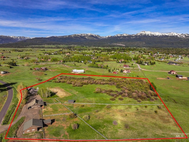 41 Knob Hill Dr, Mccall, ID 83638 - view of rural area featuring property boundaries highlighted and mountains