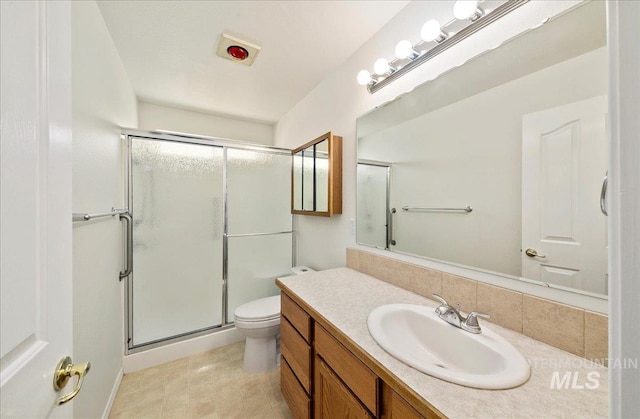 431 N David Frost St, Nampa, ID 83651 - bathroom with a shower stall, vanity, and toilet
