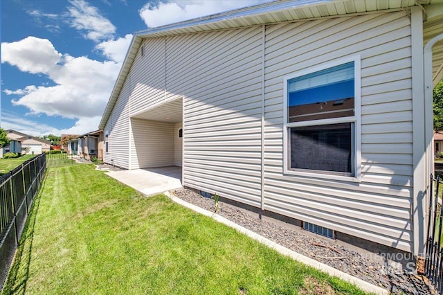 431 N David Frost St, Nampa, ID 83651 - view of side of property featuring crawl space and a patio area