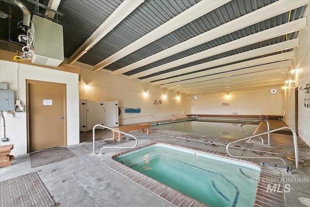 431 N David Frost St, Nampa, ID 83651 - view of swimming pool with a hot tub