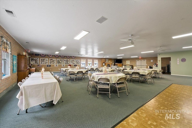 431 N David Frost St, Nampa, ID 83651 - dining area with carpet floors and a ceiling fan