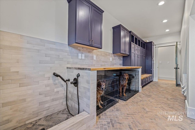 25580 Gooseberry Ln, Caldwell, ID 83607 - interior space with recessed lighting and decorative backsplash