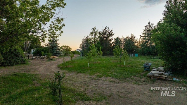 25580 Gooseberry Ln, Caldwell, ID 83607 - view of yard at dusk