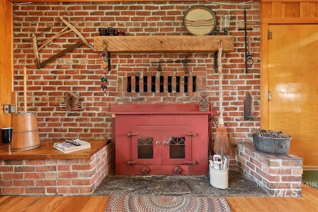 interior details featuring wood-type flooring