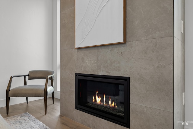 1620 W Bannock St # 303, Boise, ID 83702 - detailed view of a glass covered fireplace and wood finished floors