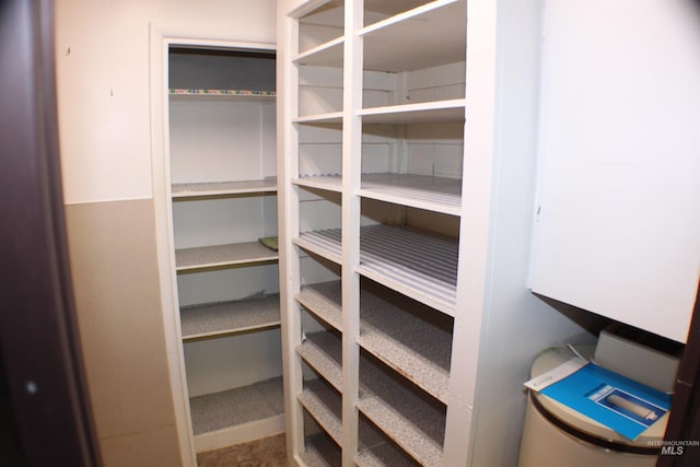 view of pantry