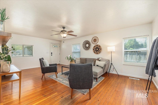 723 4th Ave N, Nampa, ID 83687 - living room with light wood-type flooring and a ceiling fan