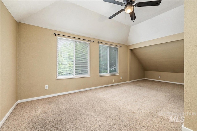 723 4th Ave N, Nampa, ID 83687 - bonus room with vaulted ceiling, carpet, and a ceiling fan