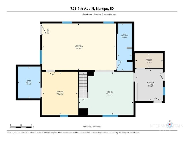 723 4th Ave N, Nampa, ID 83687 - view of property floor plan