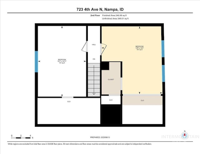 723 4th Ave N, Nampa, ID 83687 - view of floor plan / room layout