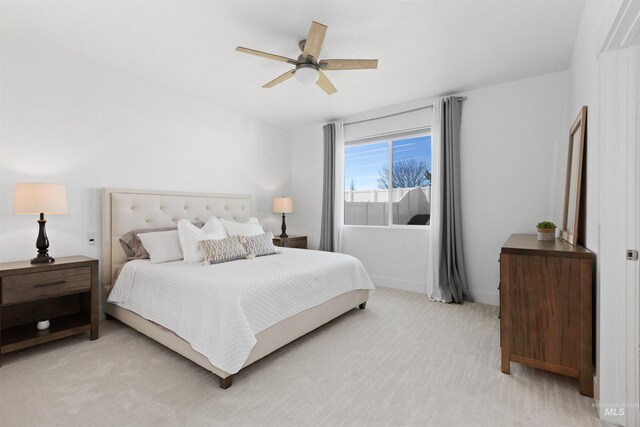 8333 S Updale Ave, Meridian, ID 83642 - bedroom with a ceiling fan and light colored carpet