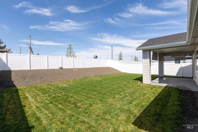 8333 S Updale Ave, Meridian, ID 83642 - view of yard featuring a patio area and a fenced backyard