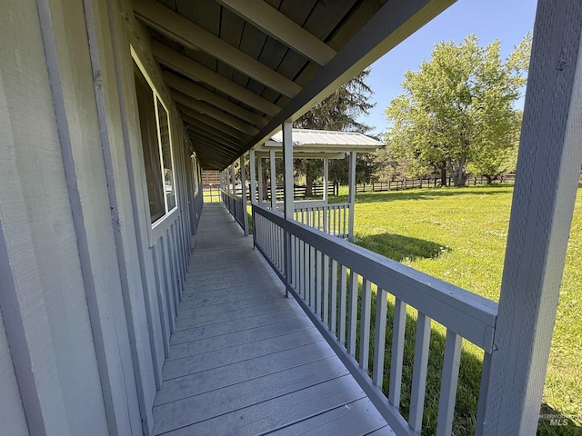 5656 Three Mile Rd, Weippe, ID 83553 - wooden deck with a lawn