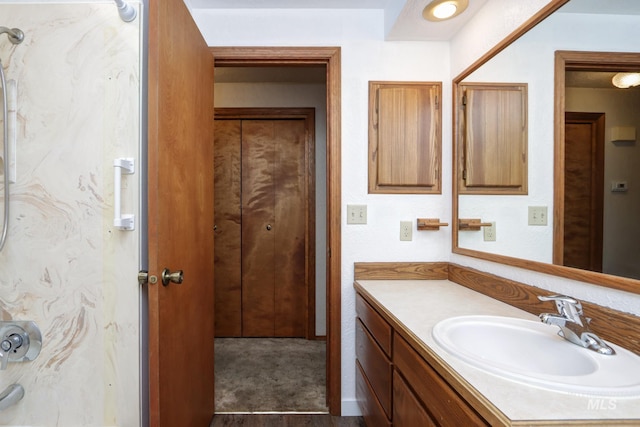 bathroom featuring vanity