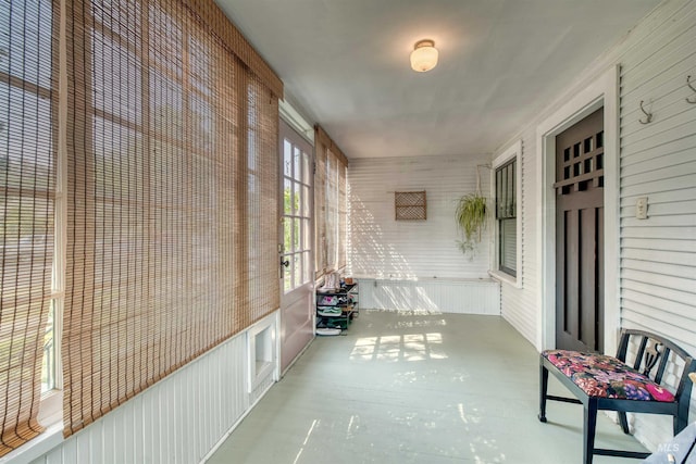 view of sunroom / solarium