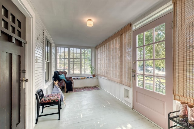 view of sunroom / solarium