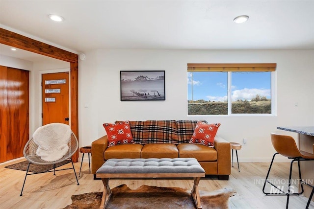 2672 E 4000 N, Twin Falls, ID 83301 - living area featuring light wood finished floors, recessed lighting, and baseboards