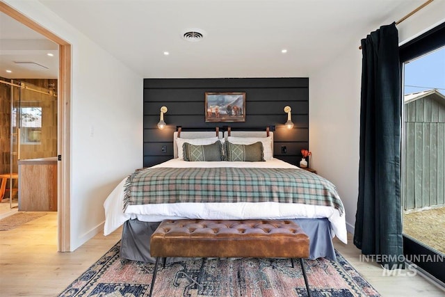 2672 E 4000 N, Twin Falls, ID 83301 - bedroom featuring wood finished floors, baseboards, and recessed lighting
