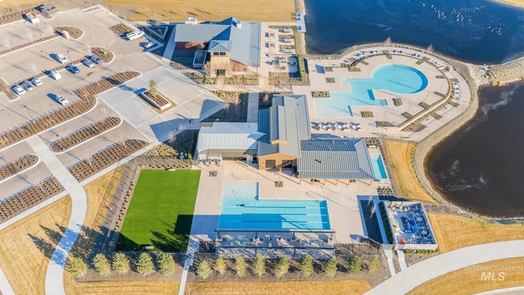 11998 W Cheer Ln, Kuna, ID 83634 - aerial view of a pool
