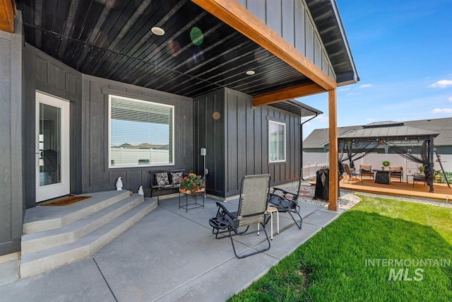 910 Blueridge Dr, Kimberly, ID 83341 - view of patio / terrace featuring a gazebo and a wooden deck