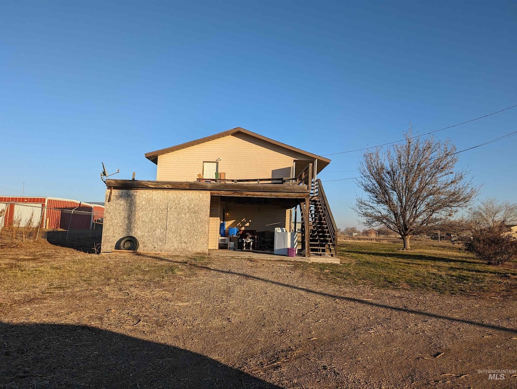 view of rear view of property