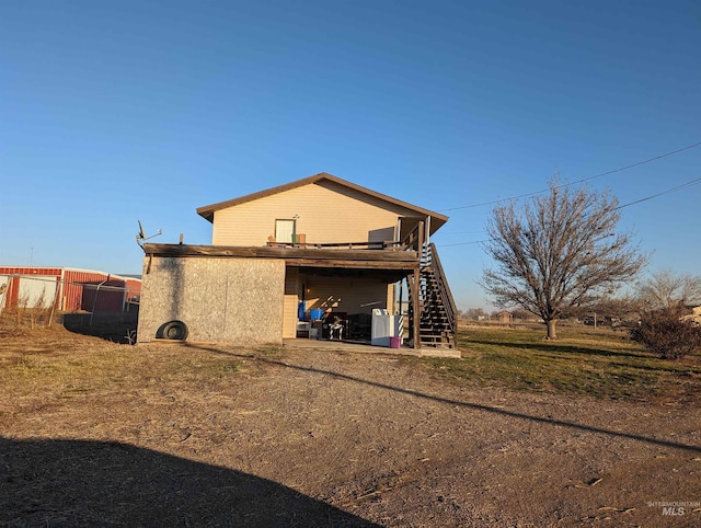 view of rear view of property