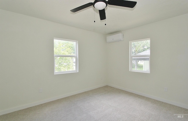 324 Nectarine, Nampa, ID 83686 - carpeted empty room with an AC wall unit and a ceiling fan