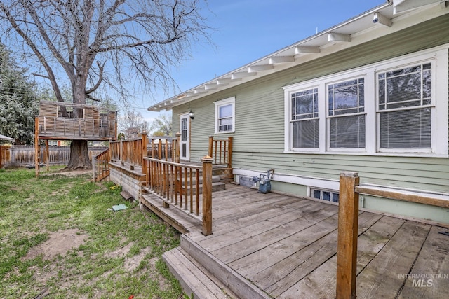 1631 Poplar Ave, Twin Falls, ID 83301 - deck featuring a lawn and fence